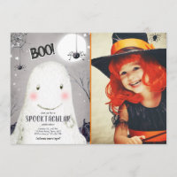 Spooktacular Halloween Ghost Boo Spider Birthday
