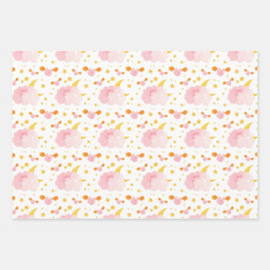 Spooktacular Halloween ghoulish style pattern Wrapping Paper Sheet