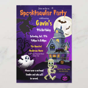 Spooktacular Halloween Invitation