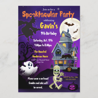 Spooktacular Halloween Invitation