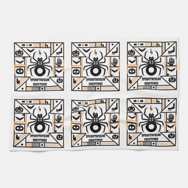 spooktacular halloween kitchen towel (Horizontal)