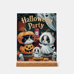Spooktacular Halloween Party Acrylic Sign