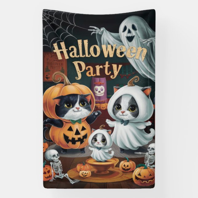 Spooktacular Halloween Party Banner (Vertical)