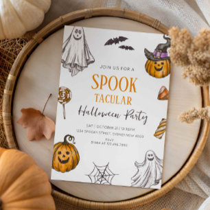 Spooktacular Halloween Party Cute Kids Halloween Invitation