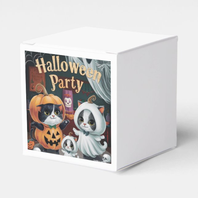 Spooktacular Halloween Party Favor Box (Front Side)