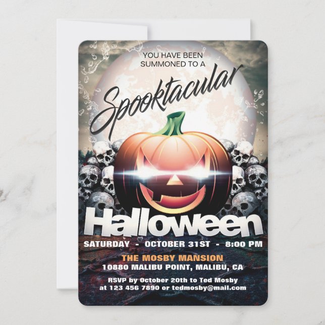 Spooktacular Halloween Party Invitation (Front)