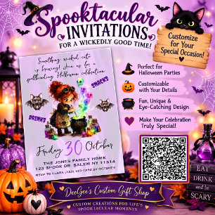 Spooktacular Halloween Party Invitations