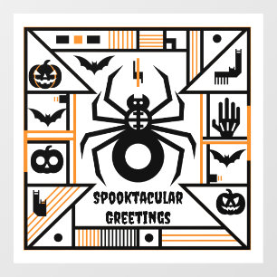 spooktacular halloween window cling