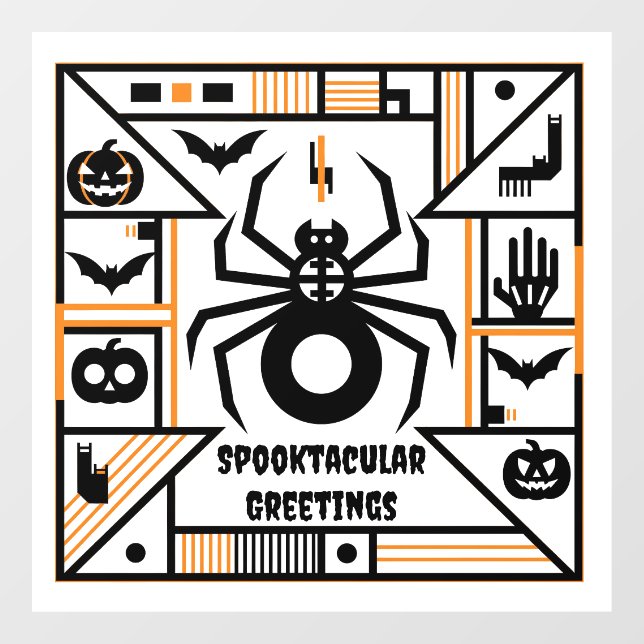 spooktacular halloween window cling (Sheet)
