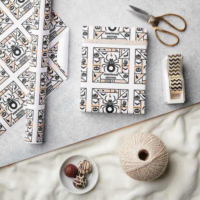 spooktacular halloween wrapping paper (Crafts)