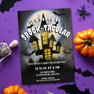 SpookTacular Haunted Castle Halloween Invitation d