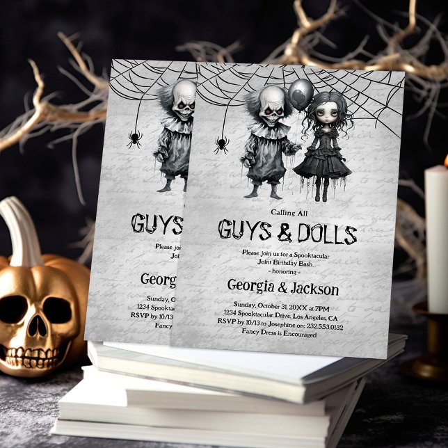 Spooktacular Joint Halloween Party Invitation (Creator Uploaded)