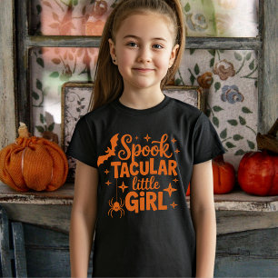 "Spooktacular Little Girl Halloween Gift for Girl T-Shirt