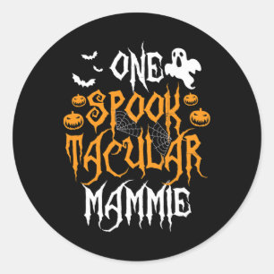 Spooktacular Mammie Mother Matching Family Hallowe Classic Round Sticker