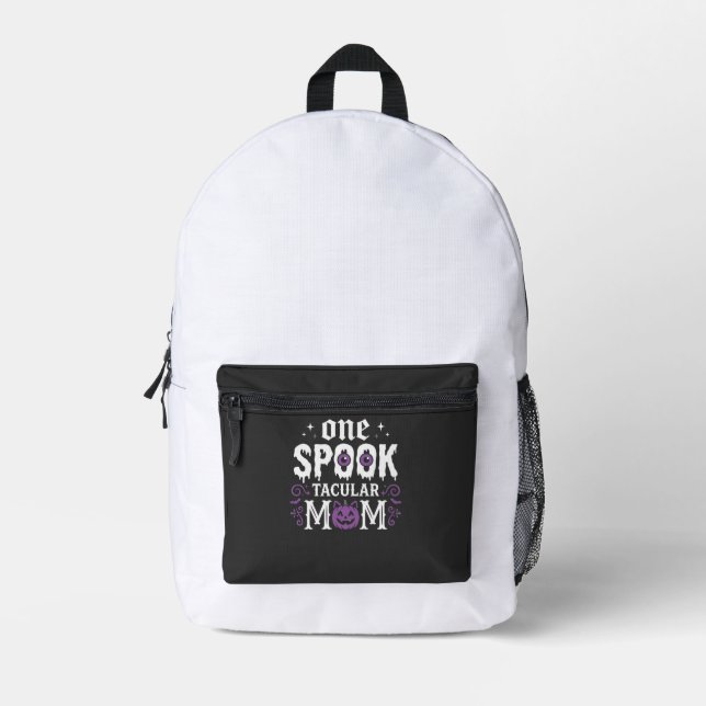 Spooktacular Mom Halloween Design_1 Printed Backpack (Front)
