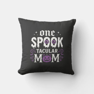 Spooktacular Mom Halloween Design_1 Throw Pillow