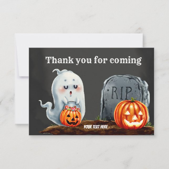 Spooktacular night thank you card (Front)
