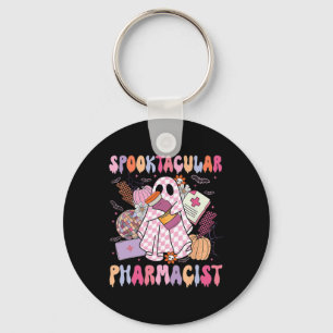 Spooktacular Pharmacist Pharmacy Week Spooky Ghost Keychain