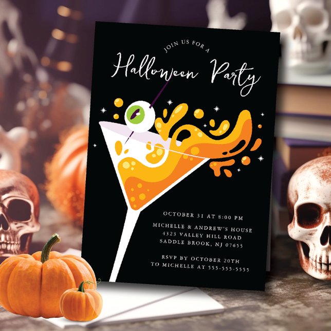 Spooktacular Sip Soiree Halloween Invitation (Creator Uploaded)
