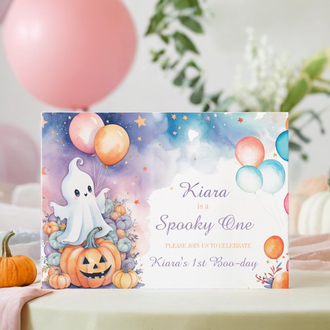 Spooky 1st Boo-Day Birthday Invitation (Creator Uploaded)