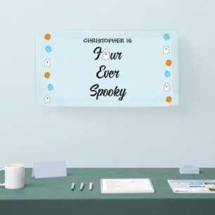 Spooky 4th Birthday Banner