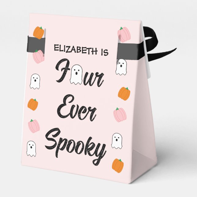 Spooky 4th Birthday Favor Box (Back Side)