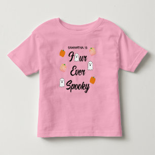 Spooky 4th Birthday Toddler T-shirt