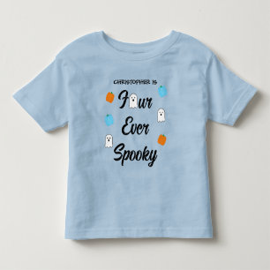 Spooky 4th Birthday Toddler T-shirt