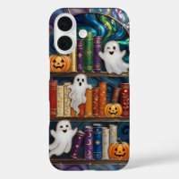 Spooky Aesthetic iPhone Case Ghost Pumpkin Bookshe