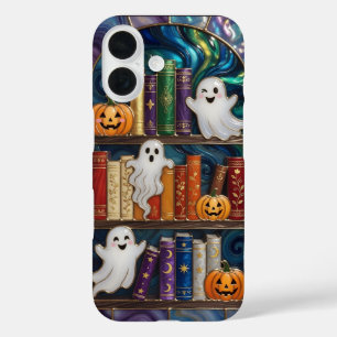 Spooky Aesthetic iPhone Case Ghost Pumpkin Bookshe