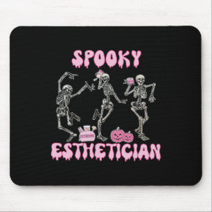 Spooky Aesthetician Halloween Skeleton Skin Therap Mouse Pad