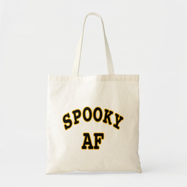 SPOOKY AF- HALLOWEEN UGLY TOTE BAG (Front)