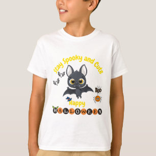 Spooky And Cute Halloween Bat  T-Shirt