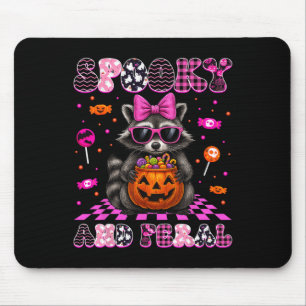 Spooky And Feral Cute Raccoon Halloween Costumes W Mouse Pad