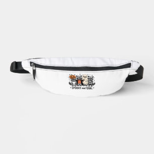 Spooky and Feral Funny Halloween Raccoon Fanny Pack