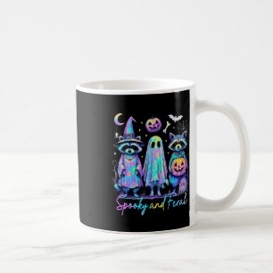 Spooky And Feral Halloween Raccoon Witch Ghost Jac Coffee Mug