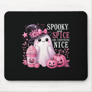 Spooky And Spice And Everything Nice Halloween Pin Mouse Pad