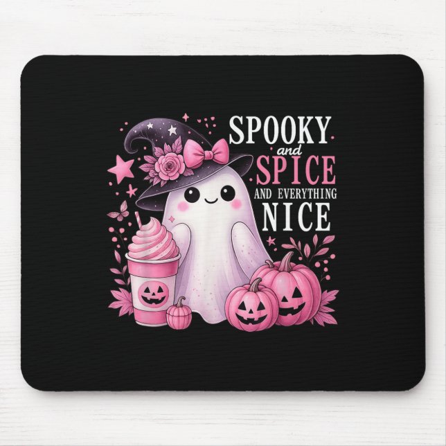 Spooky And Spice And Everything Nice Halloween Pin Mouse Pad (Front)