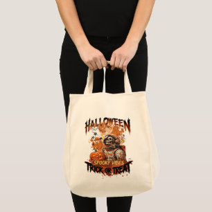 Spooky Astronaut Halloween Tote Bag
