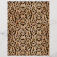 Spooky Autumn Gothic Scrapbook Paper Sheet