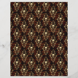 Spooky Autumn Gothic Scrapbook Paper Sheet