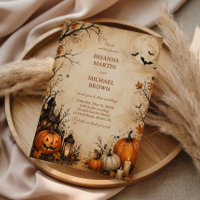 Spooky Autumn Pumpkin Night Vintage