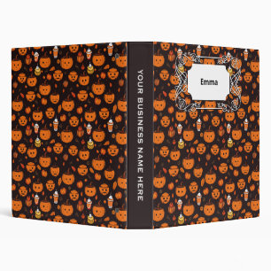 Spooky Autumn Pumpkin Spice Horror Night  Binder