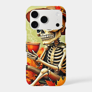 Spooky Autumn Skeleton's Coffee Break Design