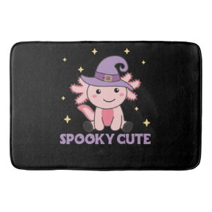 Spooky Axolotl Lovers Cute Animals For Halloween Bath Mat