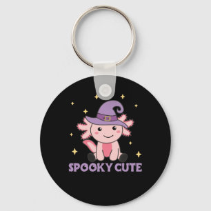 Spooky Axolotl Lovers Cute Animals For Halloween Keychain