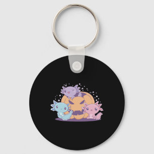 Spooky Axolotl's Halloween Pumpkin Costume Kids Wo Keychain