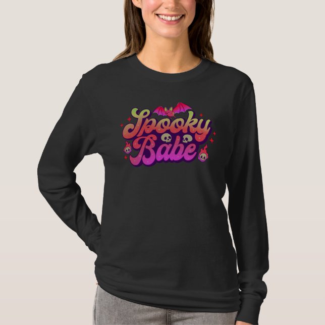 Spooky Babe Halloween T-Shirt (Front)