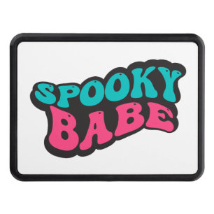 spooky babe halloween trailer hitch cover