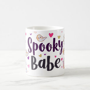Spooky Babe Mug   Cute Halloween Coffee Cup